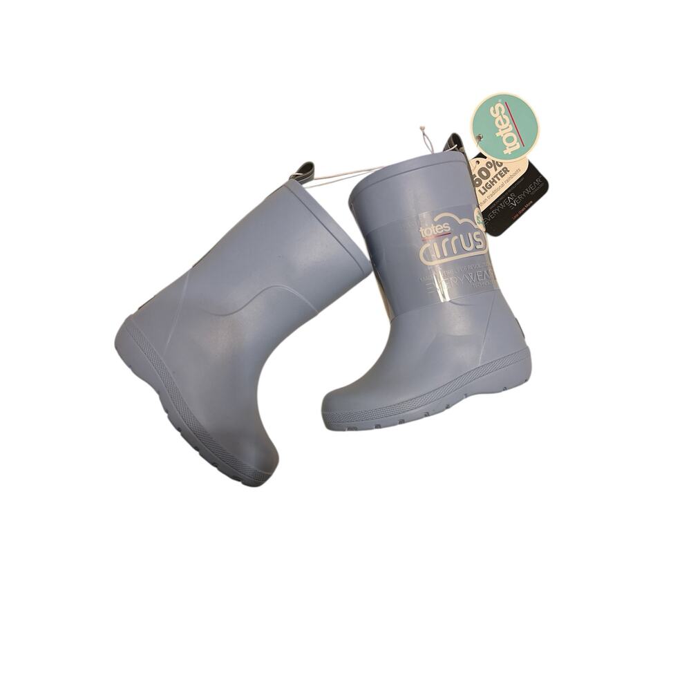 NWT Totes Cirrus Toddler Rain Boots Size 5-6 Lightweight Waterproof light blue